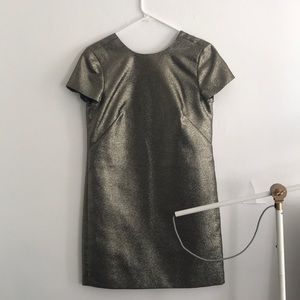 Gold Madewell party dress